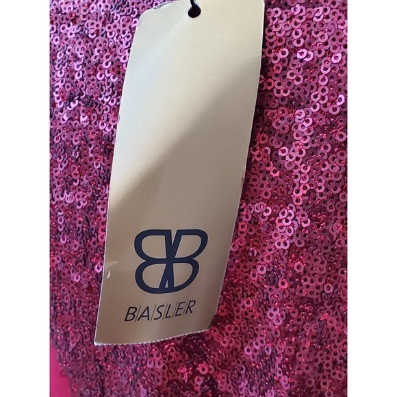 Basler Women's Red Sequin Long Sleeve Casual Full Zip Front Jacket Size 38 M - Picture 7 of 13